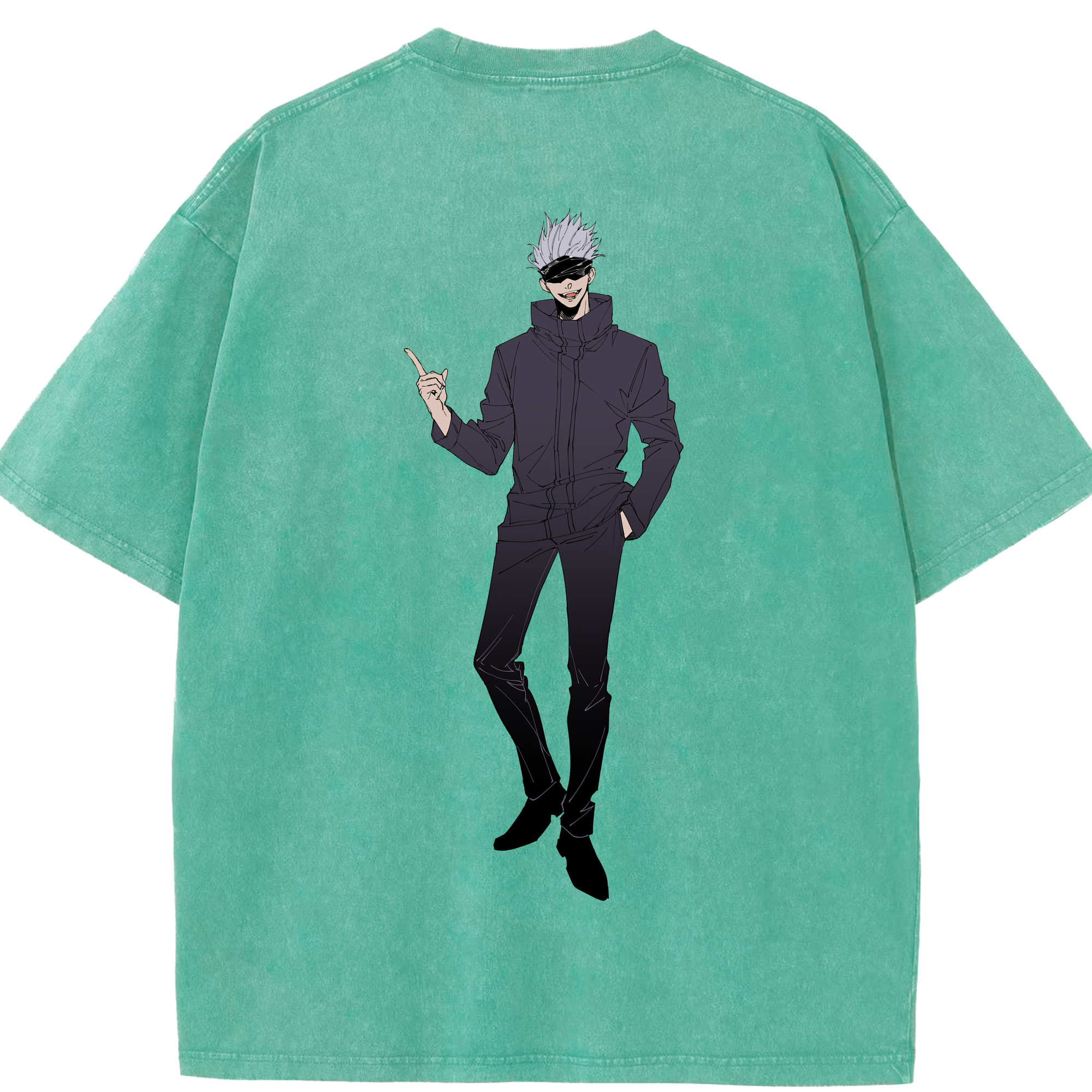 （画像用） 呪術廻戦 Jujutsu Kaisen 綿100% ヴィンテージ風 半袖Tシャツ（背面プリント）